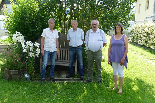 Luis Oberer, Karlheinz Kurz, Paul Mascher und Regina Karlen (v.l.) stehen hinter der Initiative "Hoffnung für Flüchtlinge". | Foto: Steinböck