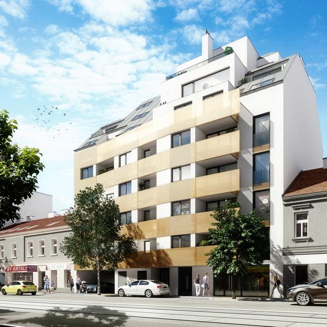 Projekte wie auf der Wagramer Straße (36 Wohnungen) haben es schwer, sich in Wohngebiete zu integrieren.