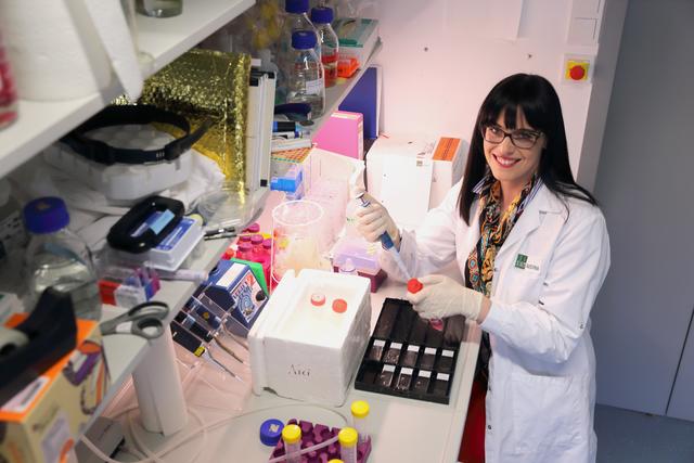 Postdoc Nicole Amberg forscht im Team von Simon Hippenmeyer an der genetischen Analyse der Entwicklung des zerebralen Kortex (menschliche Großhirnrinde).