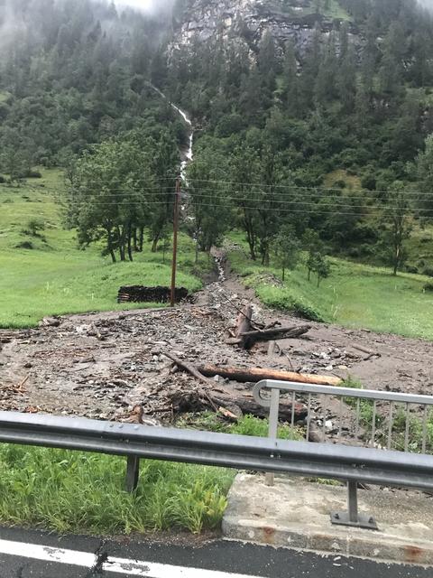 Ein Bild von den aktuellen Unwetter-Folgen in Muhr.