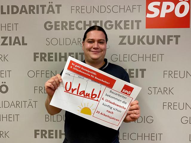 „Von dieser Novelle profitieren rund 150.000 Beschäftigte am Bau", sagt Thomas Antlinger, Bezirksobmann der SPÖ Grieskirchen/Eferding.