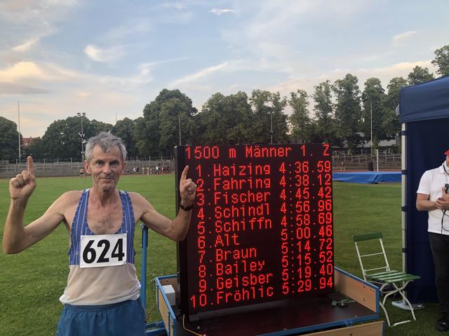 Rekordlauf von Fahringer über 1500m in München.