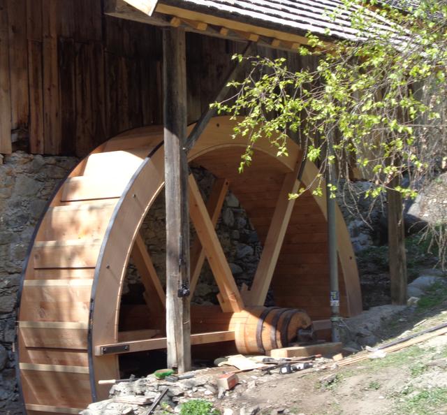 Das neue Rad wurde originalgetreu in Osttirol nachgebaut.
