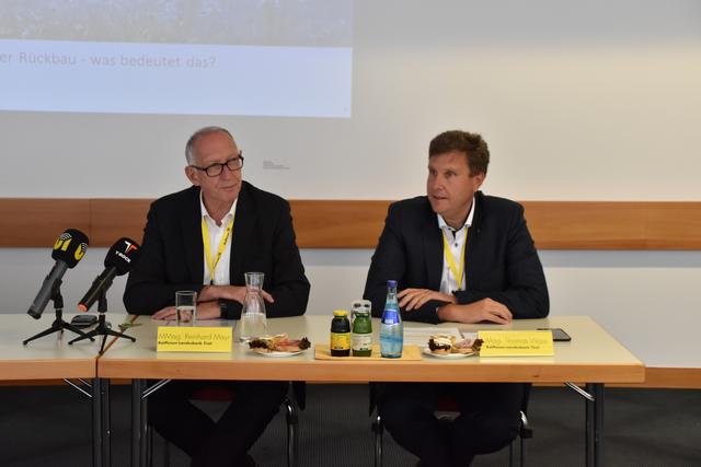Der Vorstand der RLB Tirol Reinhard Mayr und Thomas Wass