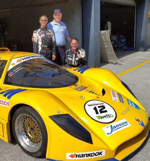 Evita Stadler, Motorsportlegende Walter Lechner, Franz Altmann