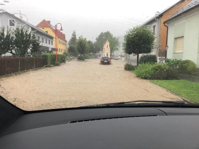 Auch in Hatzendorf gab es Überflutungen.