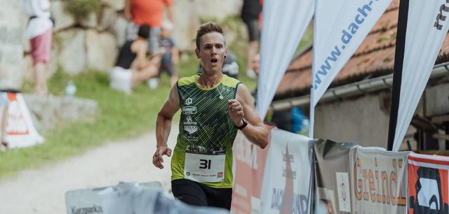 Die letzten Meter für den Sieger des 2. Thurytal- Hammerlaufes, Philipp Obermüller aus Ottensheim.