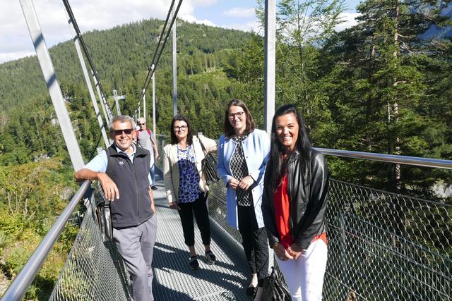 v.l.: Geschäftsführer Armin Walch, NRin. Liesi Pfurtscheller, EU-Abgeordnete Barbara Thaler und VP-Bezirksleiterin Carmen Strigl-Petz. | Foto: VP-Frauen Tirol
