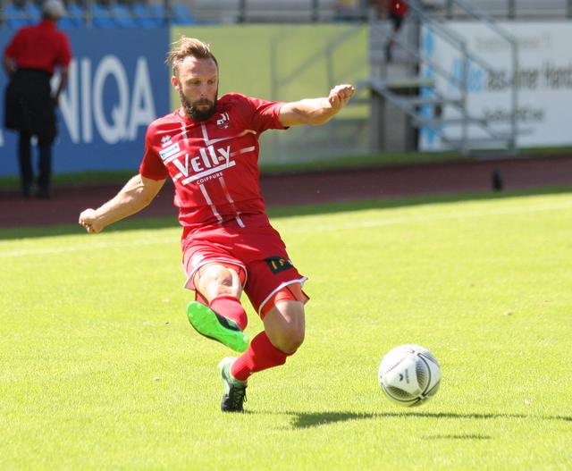 Bernhard Mittermair eröffnete gegen die WSG Tirol Amateure den Trefferreigen.