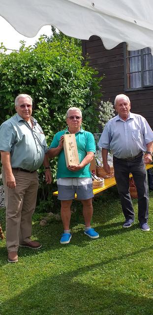 Silberlöwen Mödling Obmann Wilhelm Geignetter, Friedrich Zeisel und Obmann-Stellvertreter Franz Hruby | Foto: zVg