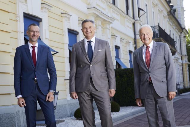 Das neue Vorstandsteam bei der Treibacher Industrie AG mit Rene Haberl, Rainer Schmidtmayer und Alexander Bouvier (von links)