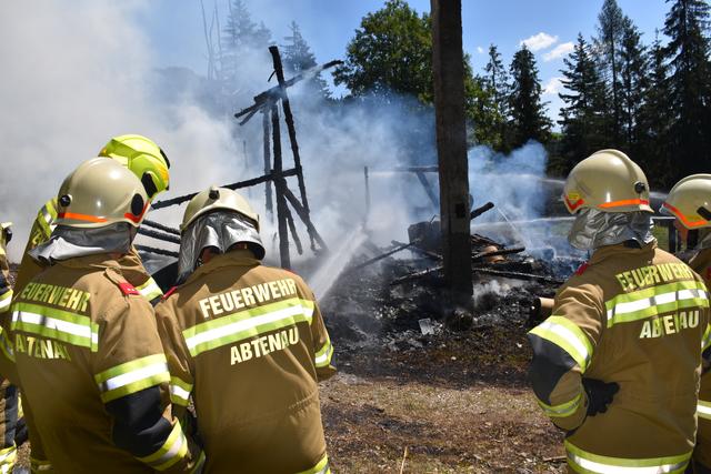 Schutzhütte in Abtenau abgebrannt. | Foto: FF Abtenau