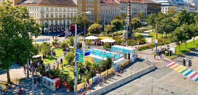 Die Gürtelfrische West ist eine Oase im Verkehrsgewühl. | Foto: Die Grünen Wien