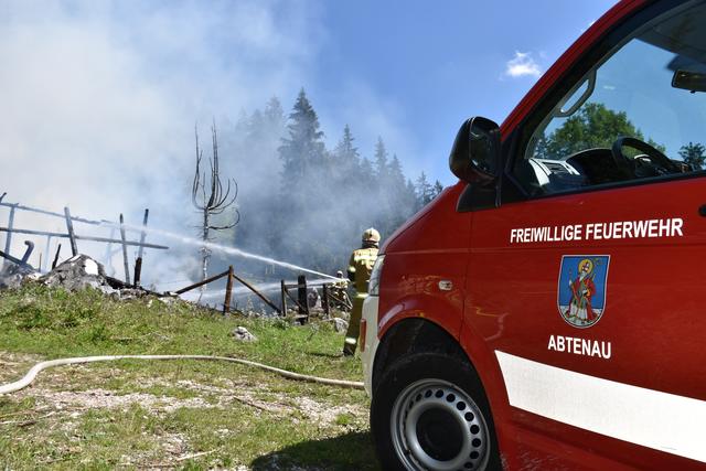 Schutzhütte in Abtenau abgebrannt.