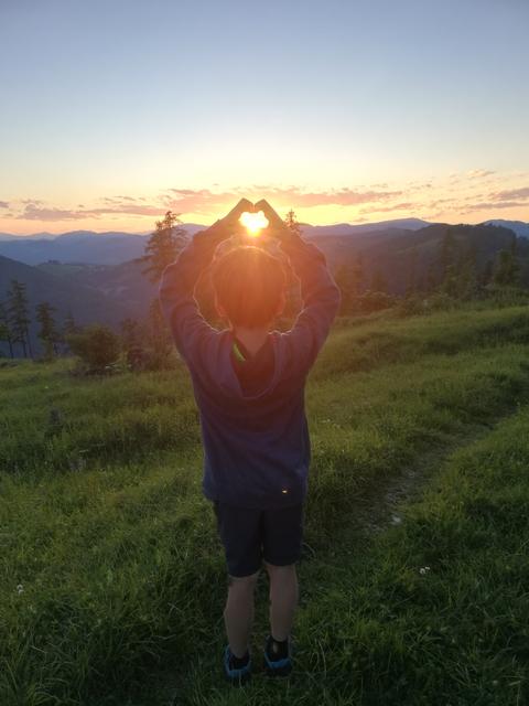 Sonnenuntergang am Zetz!