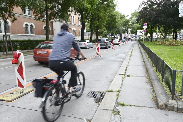 Wie sollte man die Radwege am Alsergrund in Zukunft gestalten?  | Foto: Alexander Kromus/PID