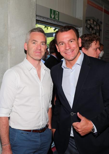 Bei der Eröffnung: Paul Kolarik, Geschäftsleiter der Kolariks Freizeitbetriebe (l.) und Stefan Sittler-Koidl, Geschäftsführer und Präsident des Wiener Praterverbandes (r.). | Foto: Hannes Hochmuth