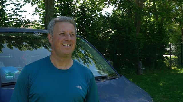 Axel Reinfelder hat Waidhofen zum Radfahren besucht. Er vermisst einen Bahnhof.