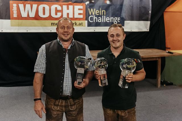 Abräumer des Abends: Weingut Marko aus Ehrenhausen durfte sich über drei Trophäen in den Kategorien Weißburgunder, Sauvignon Blanc und Morillon freuen. | Foto: Alle Fotos: Michaela Lorber