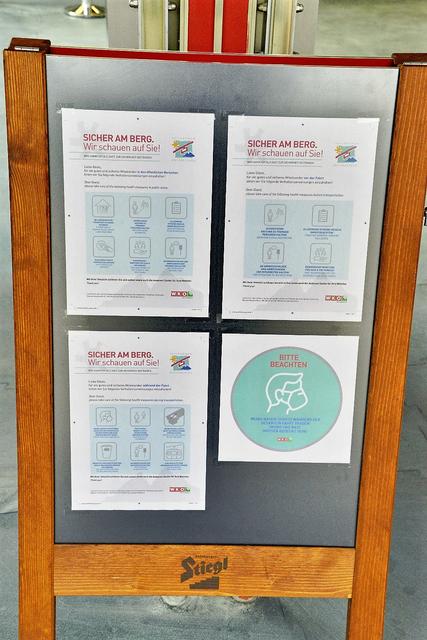 Untersbergseilbahn - Corona Hinweis | Foto: HKroBild