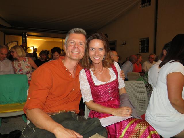 Genossen den Abend: Notar Oberhuber und Gattin