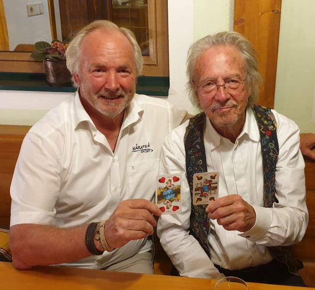Gerhard Dörfler mit Nobelpreisträger Peter Handke | Foto: Privat