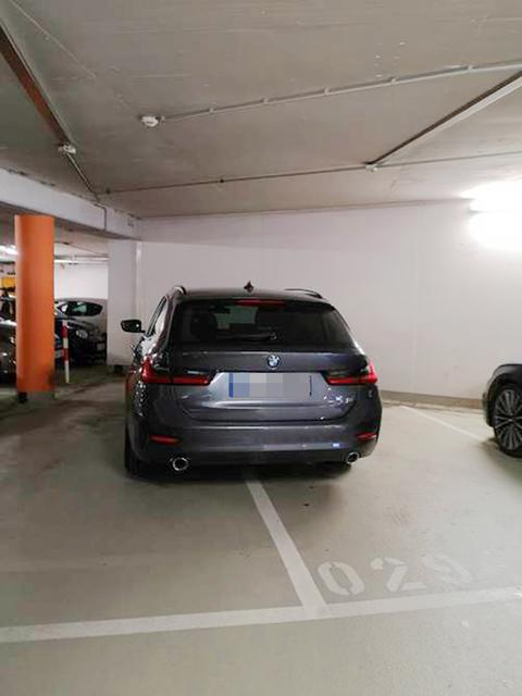 Parkkunst in der Parkgarage in Tulln .
 | Foto: Privat
