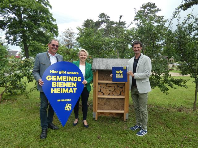 Bürgermeister Kurt Jantschitsch, Regina Engelbrecht (eNu), LA René Lobner. | Foto: C. Messnig