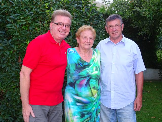 Werner Schöll, Maria und Erich Schock.