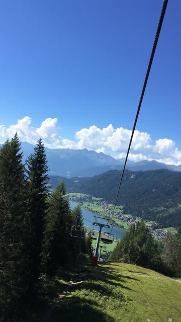 blick auf den Weißensee...
