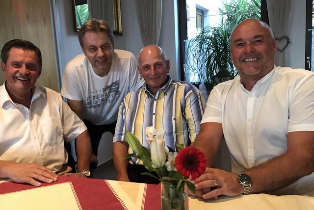 Lobnig, Steinacher, Wutte, Grebenjak (von links) 