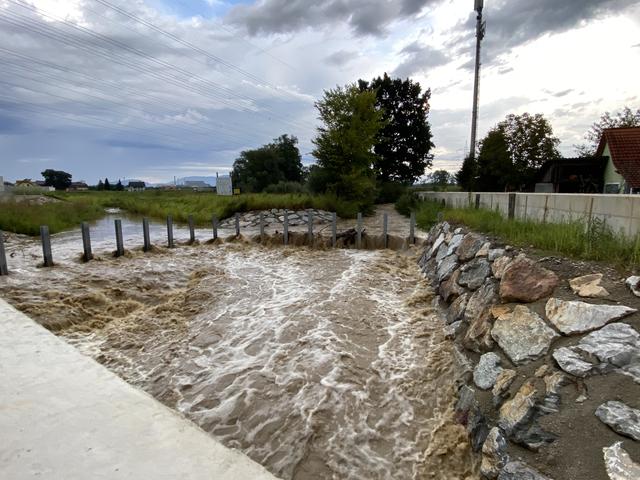 Mit dem fertiggestellten Hochwasserschutz kann der Raababach gezähmt werden und so vor Millionenschäden bewahren. | Foto: mac