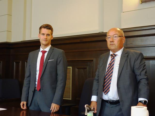 Das Verteidigerduo Carsten Koller und Herbert Hoffmann | Foto: Ilse Probst