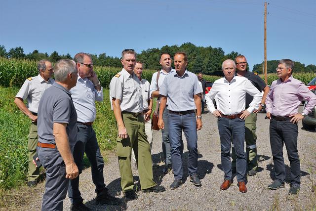Im Bezirk Südoststeiermark fanden Lagebesprechung und Lokalaugenschein statt. | Foto: LFV Franz FINK
