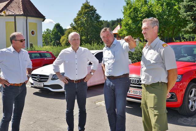 Im Bezirk Südoststeiermark fanden Lagebesprechung und Lokalaugenschein statt. | Foto: LFV Franz FINK