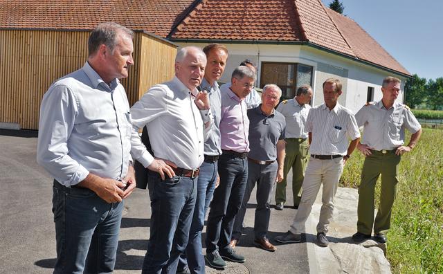 Im Bezirk Südoststeiermark fanden Lagebesprechung und Lokalaugenschein statt. | Foto: LFV Franz FINK