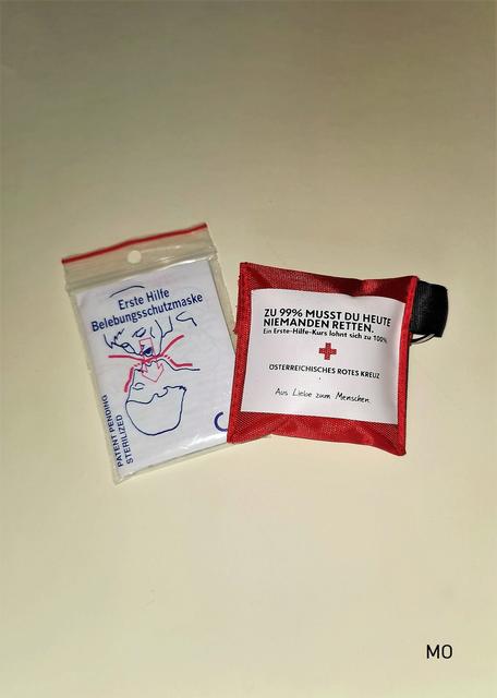 Erste Hilfe Belebungsschutzmaske