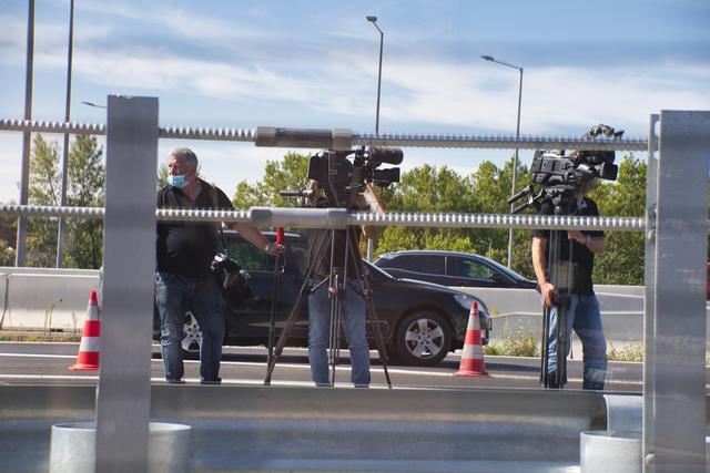 Auf eine fertige Großbaustelle folgt naturgemäß auch großes Medieninteresse. | Foto: Baumgartner/BRS
