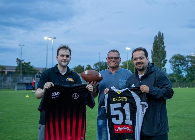 Große Freude bei den Vienna Knights. | Foto: Sebastian Thornton