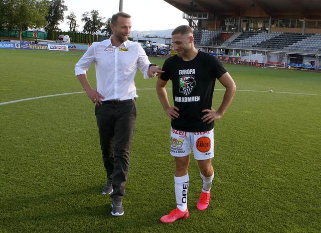 Getrennte Wege: WAC-Coach Ferdinand Feldhofer und Topscorer Shon Weissmann | Foto: Kuess