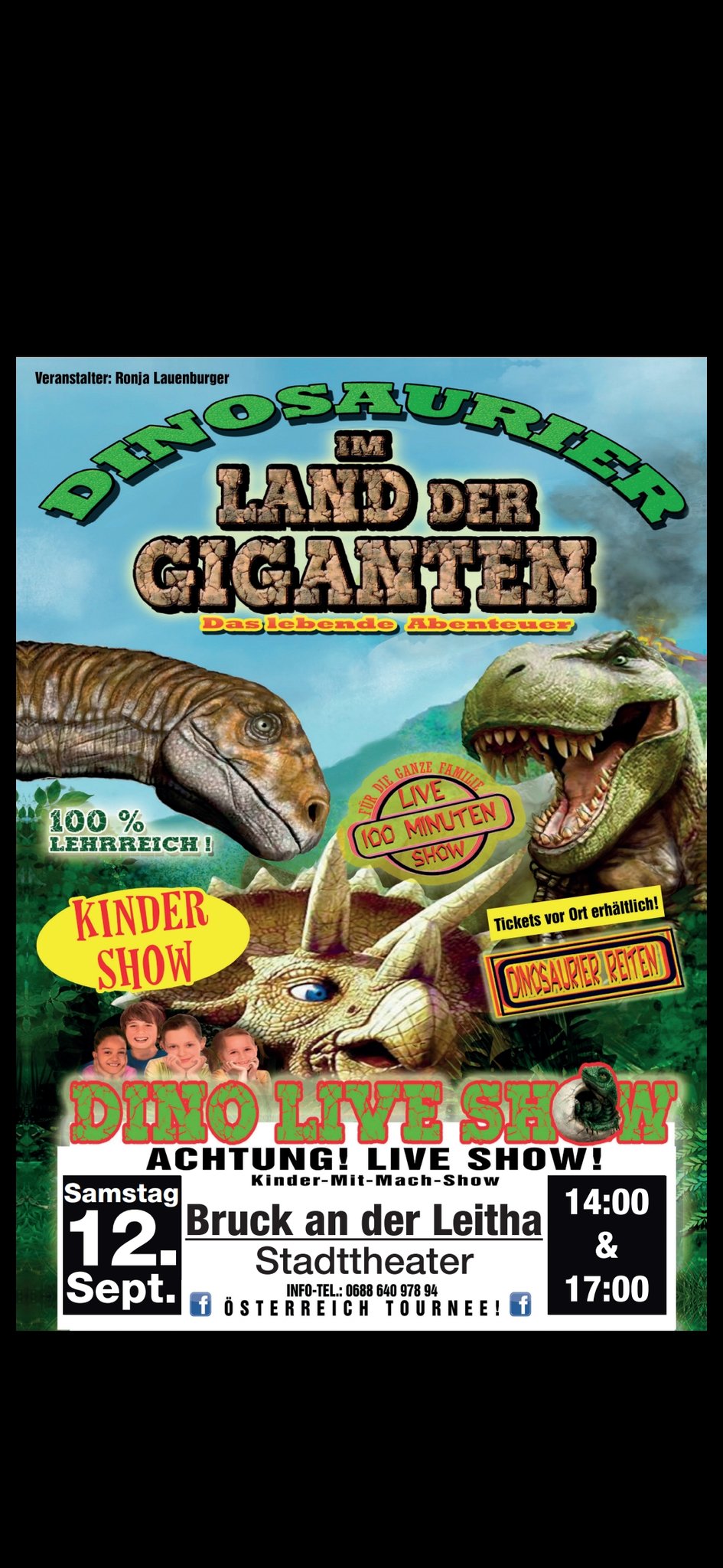LiveMitmachShow Dinosaurier Im Land der Giganten Bruck an der Leitha