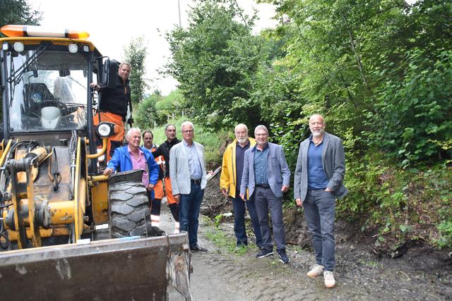 Die alte Wachsenbergerstraße wurde besonders arg in Mitleidenschaft gezogen. Rasches Handeln war erforderlich.
