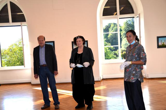 Ausstellungseröffnung mit Franz Politzer, Eleonore Schäfer und Andrea K. Schlehwein