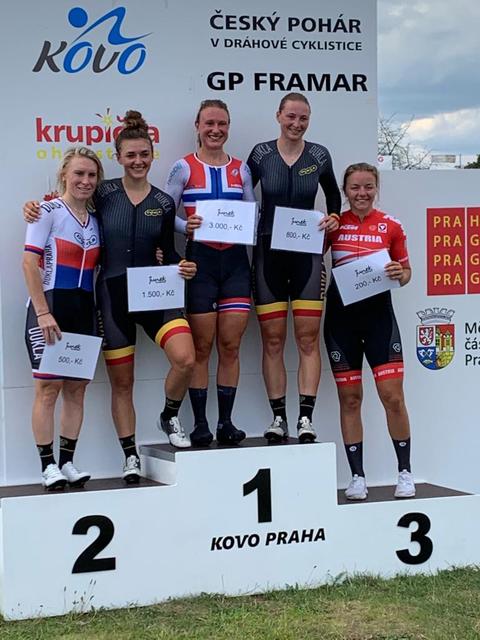 Verena Eberhardt (r.) holte in Prag vier Plätze unter den Top 8.