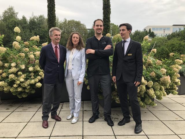 Manfred Kalcher, Natalie Schwendtner, Peter Reithmayr und Kevin Baumgartner (v.l.). | Foto: Schiefer/BRS