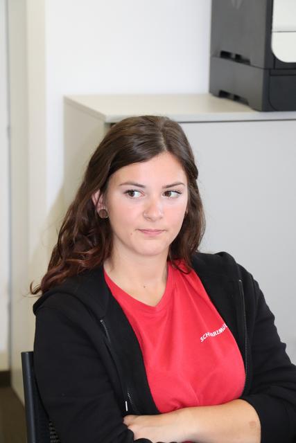 Schwarzmüller-Lehrling Hannah Nitz.