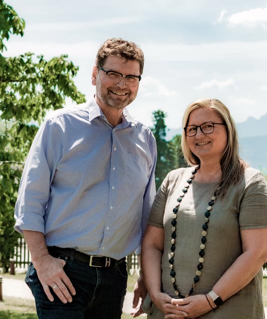 Landtagsabgeordneter Gottfried Hirz und Bundesrätin Claudia Hauschildt-Buschberger | Foto: Grüne