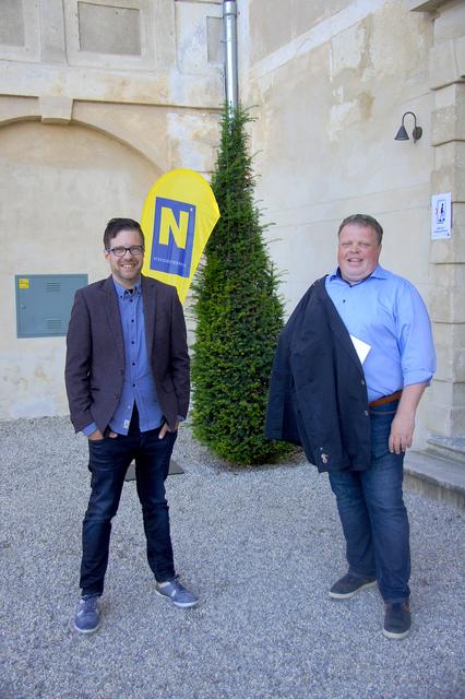 Bezirksblätter Chefredakteur Christian Trinkl und Bauernkammer Krems Obmann Georg Edlinger | Foto: Doris Necker