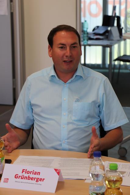 WKO Schärding Obmann Florian Grünberger.
