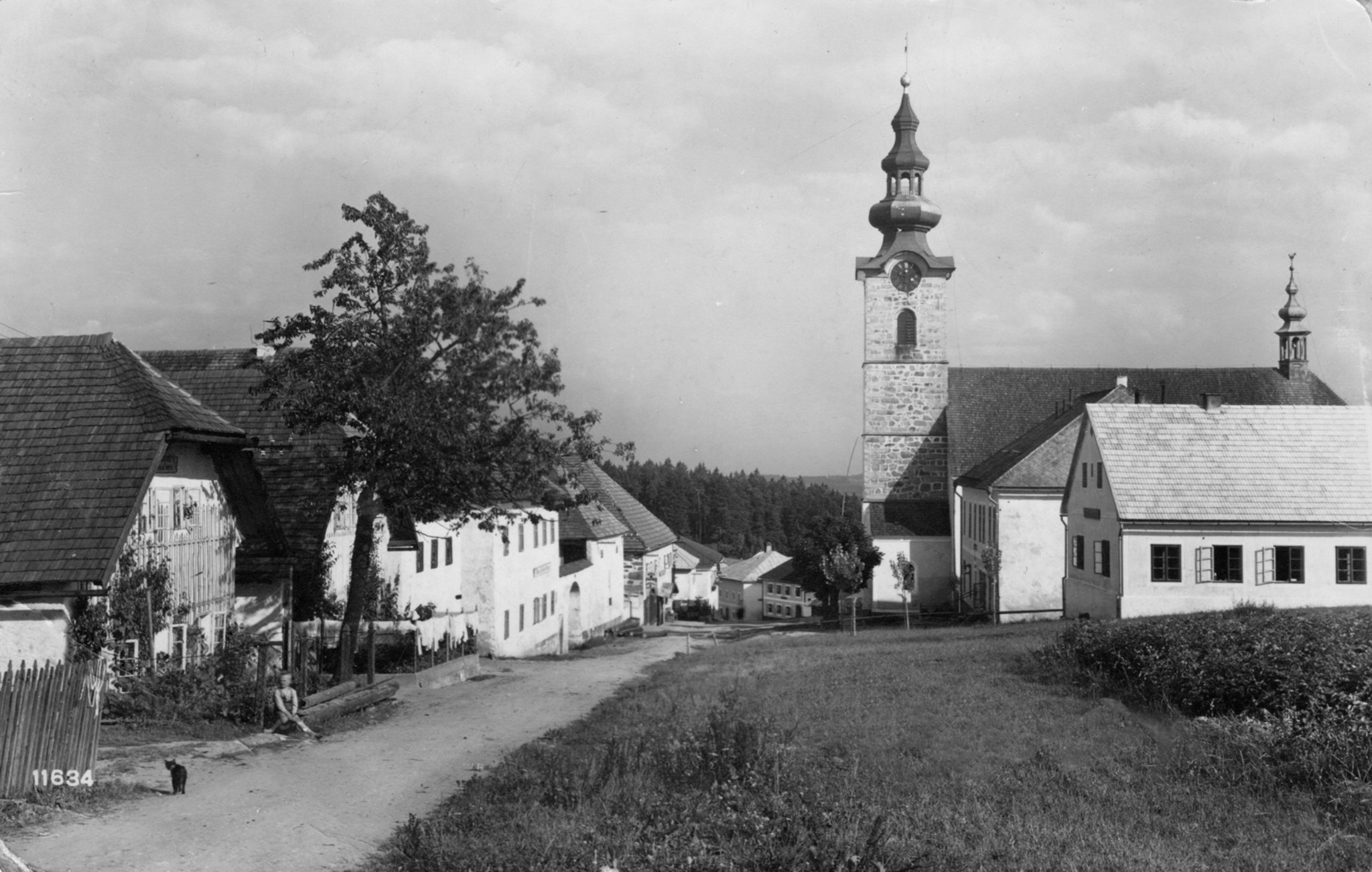 Alte Ansichten Die Ortsdurchfahrt von Traberg im Jahre 1936 Urfahr